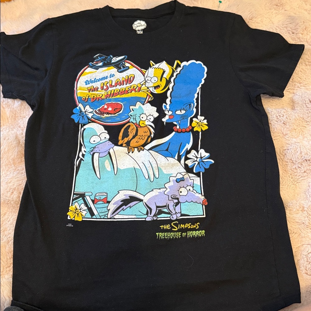 The Simpsons Treehouse of Horror Halloween Island of Dr. Hubert Tee Shirt size m